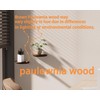 QsQueen Solid Wood Half Round Floating Wall Shelves | Elegant