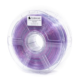 COOKIECAD Fairy Floss Translucent Pink-Purple-Blue Rainbow Glitter PLA 3D Printer Filament 1.75mm 1kg