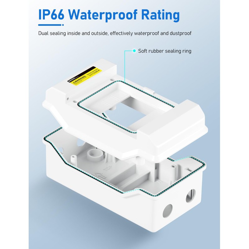 DIHOOL Solar Breaker Box 120A 125 Amp DC Breaker Disconnect
