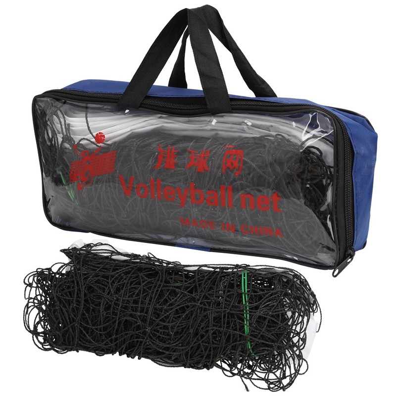 Standard Beach Volleyball Net Professional Covered Edge Steel Wire Rope