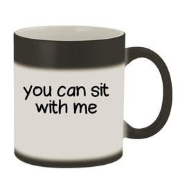 Knick Knack Gifts You Can Sit With Me - 11oz Magic Color Changing Mug, Matte Black