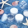 SATINIOR 6 Pack 1 oz Plastic Jars Containers with Lids