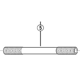 Shimano HB-RS300 HB-4600 HB-4500 Y2TA07000 Repair Parts Hub Shaft (M9 x 108 mm)