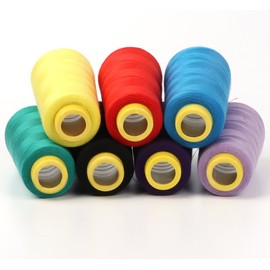 ilauke - 12 spools of polyester sewing threads for a sewing machine - 18000 metres