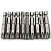 XMHF 10 Piece 50mm Long 1/4 Inch Hex Shank T50