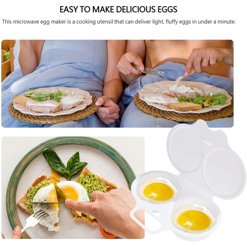 White Egg Poacher, Microwave Egg Boiler Poacher, Microwave Egg Poacher,