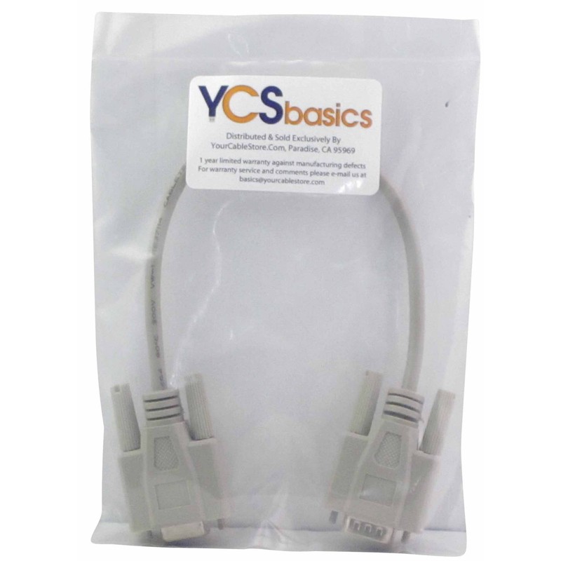 YCS basics 1 Foot DB9 9 Pin Serial / RS232