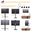 FeeLazy Portable Monitor Stand Tablet Holder with Super Wide Clamp