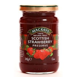 Mackays 100% Natural Fruit Scottish Strawberry Preserve 340 g / 11.99 oz. by N/A