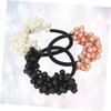 Beavorty 6pcs Pearl Hair Ties Stylish Ponytail Holders for Women