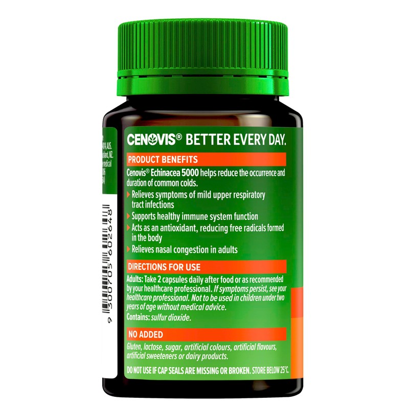 Cenovis Echinacea 5000 - Helps Reduce Occurrence and Duration of