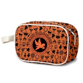 MAOFAED Camp Half-Blood Clear Toiletry Bag, Book Lover Gift, Bookish Merchandise, Greek Mythology Gift(chbClearCA)