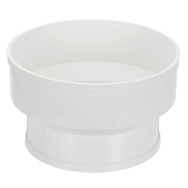 PATIKIL 10" to 6" Reducer for Ventilation Ducts, PVC Pipe Enlargement Adapter for DWV (Wastewater, Waste and Vent) Ventilation Ducts, White