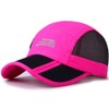i-select Men's Women's Folding Mesh Cap, Tri-Fold, Breathable, Pink