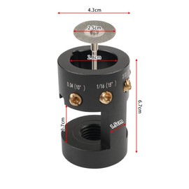 Milageto TIG Sharpener Head Tools, Tungsten Electrode Sharpener 4 Cut Off Slot Multi Angle Professional Tungsten Grinder Head Tool