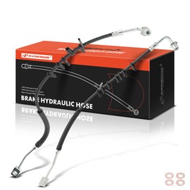 A-Premium Front Side Brake Hydraulic Hose Compatible with Select Chevy and GMC Models - C4500 Kodiak, C5500 Kodiak, C4500 Topkick, C5500 Topkick, 2003-2009 - Replace# 15080513, 15080514 (Pack of 2)
