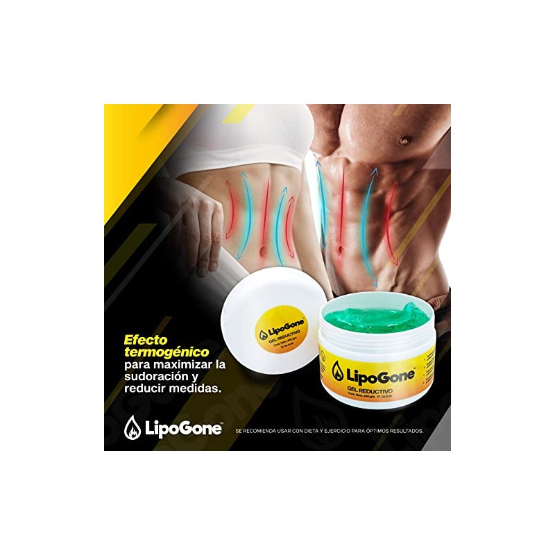 Gel Corporal Reafirmante con Efecto Termogénico, Ideal para Abdomen, Cintura
