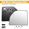 X AUTOHAUX Driver Left Side Towing Mirror Glass Upper Heated