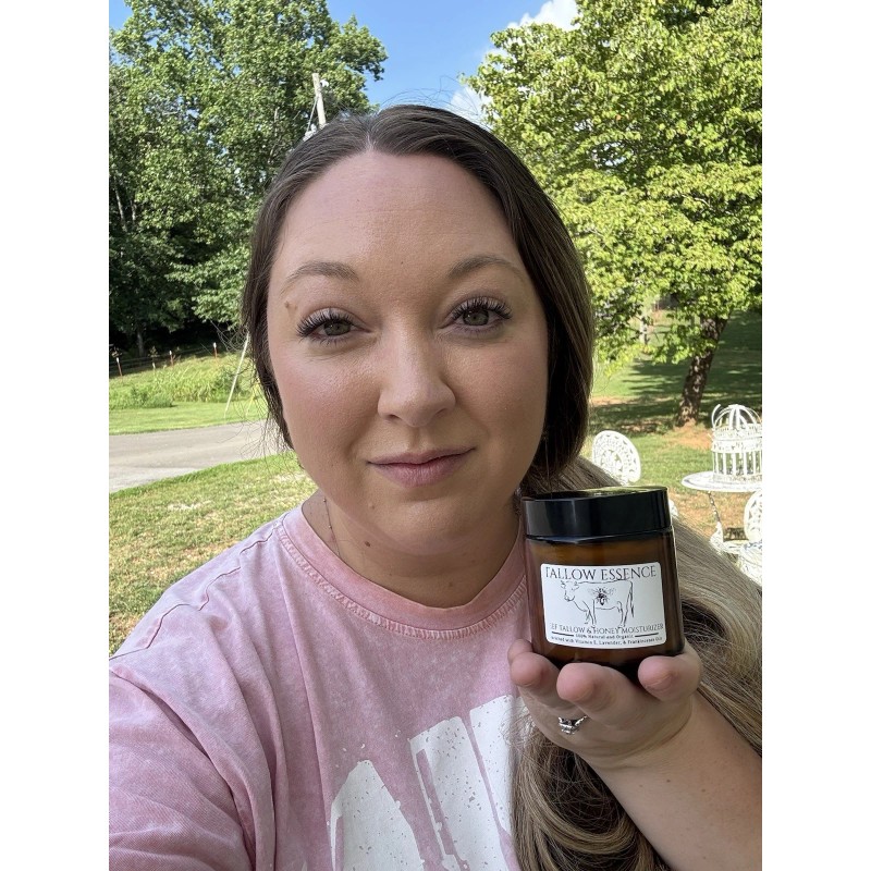 Homemade Whipped Natural Organic Grass Fed Beef Tallow and Honey