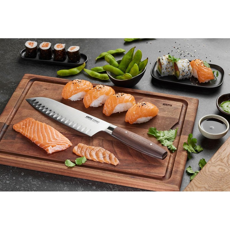 GEFU Enno High-Quality Chopping Board with Juice Groove - Walnut