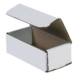 Aviditi White Corrugated Cardboard Mailing Boxes, 6 x 3 x 2 Inches, Pack of 50, Crush-Proof, For Shipping, Mailing and Storing