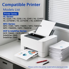 TN450 Black 2-Pack High Yield Toner Cartridge Compatible Brother TN-450 TN 450 Replacement for HL-2240 HL-2270DW HL-2280DW MFC-7360N MFC-7460DN MFC-7860DW IntelliFax 2840 2940 Printer