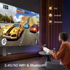 [Built-in Apps] Mini Projector with WIFI 6 and Bluetooth, 4K
