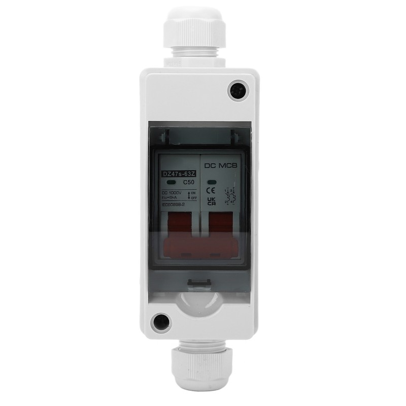 DC Circuit Breaker 2P 50A Miniature Isolator Switch IP65 Waterproof