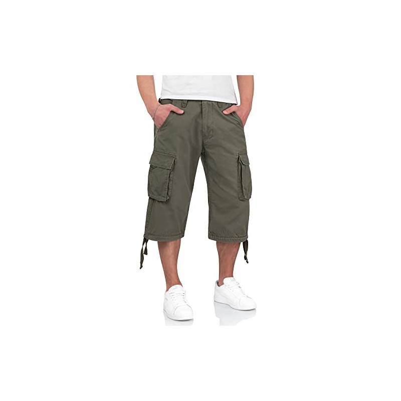 Surplus Trooper Legend 3/4 Mens Cargo Shorts, Olive, M