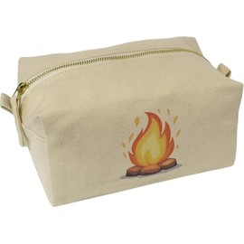 'Campfire' Canvas Wash Bag/Makeup Case (CS00043863)