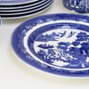 Darthome Set of 6 Blue Willow Side Plates Blue Ceramic
