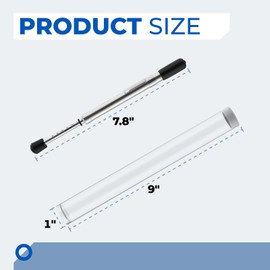 Xinafan Door Pressure Gauge 0 to 35 Lbs for Hinged Sliding Folding Doors to Meet for ADA Requirement Door Test Tool, with Plastic Protective Tube