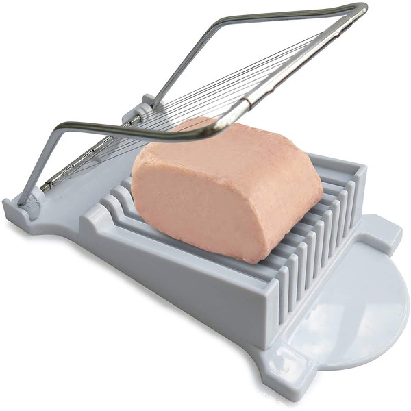 Slicer Cuts Luncheon Meat, Cheese, Boiled Eggs Ham Into 11 Neat And Equal Slices Without Mashing