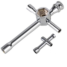 Hobbypark 2pcs Aluminium Cross Wrenches Sleeve 4/5/5.5/7mm 8mm 10mm 12mm 17mm Glow Plug Socket Hex Driver Hexagon Spanner Wheel Repair Tools for RC Car