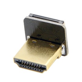 Cablecc CYFPV Conector HDMI tipo A macho en ángulo ascendente 90 grados para FPV HDTV Multicopter fotografía aérea