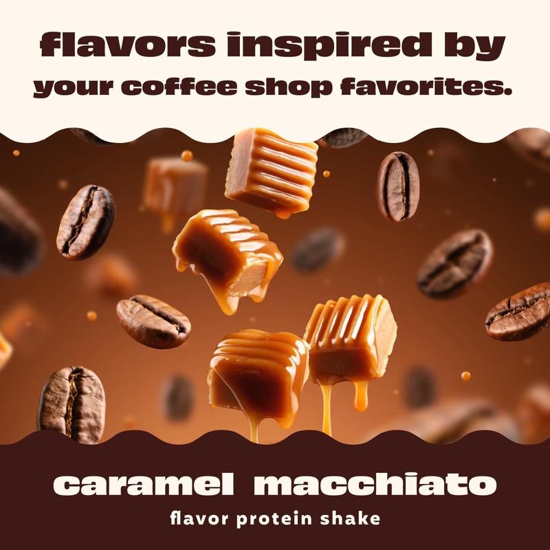 Premier Protein COFFEEHOUSE Caramel Macchiato Protein Shake with Caffeine for