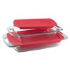 Pyrex Easy Grab 4-Piece Value Pack, includes 1-ea 3-qt Oblong,