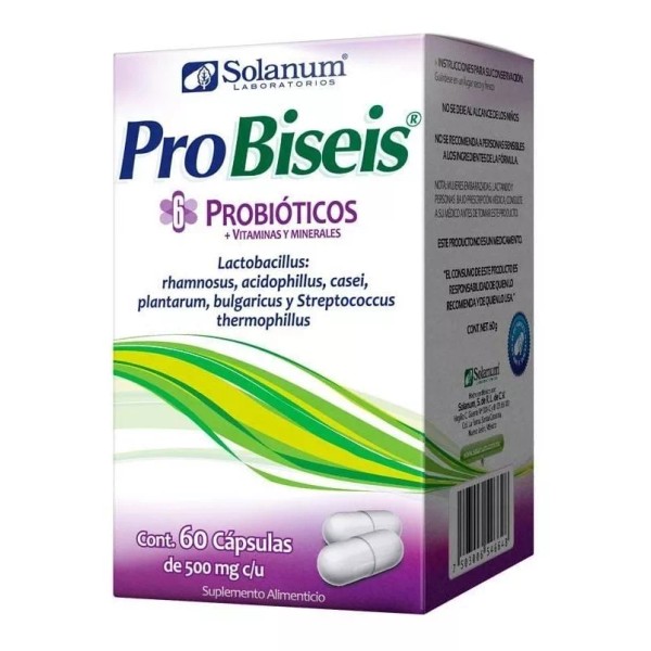 Solanum Probiseis Probióticos + Vit. Y Minerales 60 Caps Sfn
