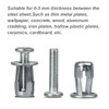 20PCS Hollow Metal Cavity Fixing Hollow Wall Anchors for Drywall
