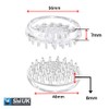 Spiked Caster Cups 4 pack 56mm Round Clear Furniture with