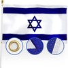 XIFAN Premium Embroidered Israel Israeli Flag 3x5 Outdoor, Double Sided