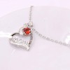 UEUC I LOVE YOU Mom Love Heart Necklace,925 Sterling Silver