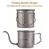 Fesjoy 400 ml pour over kettle gooseneck coffee kettle Ti