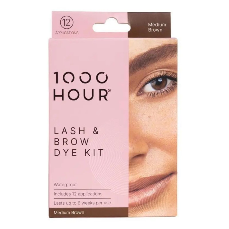 1000 Hour Eyelash & Brow Dye Kit, Light Brown/Honey