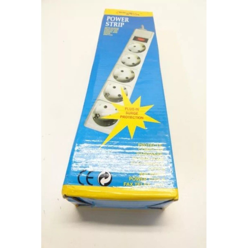 Seven Star 220 Volt Surge Protector 5 Socket Power Strip