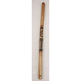 Didgeridoo Bamboo Maori Tattoo Handmade 59" Musical Artistry with Rich Tones option A B C C# D E F G (A)
