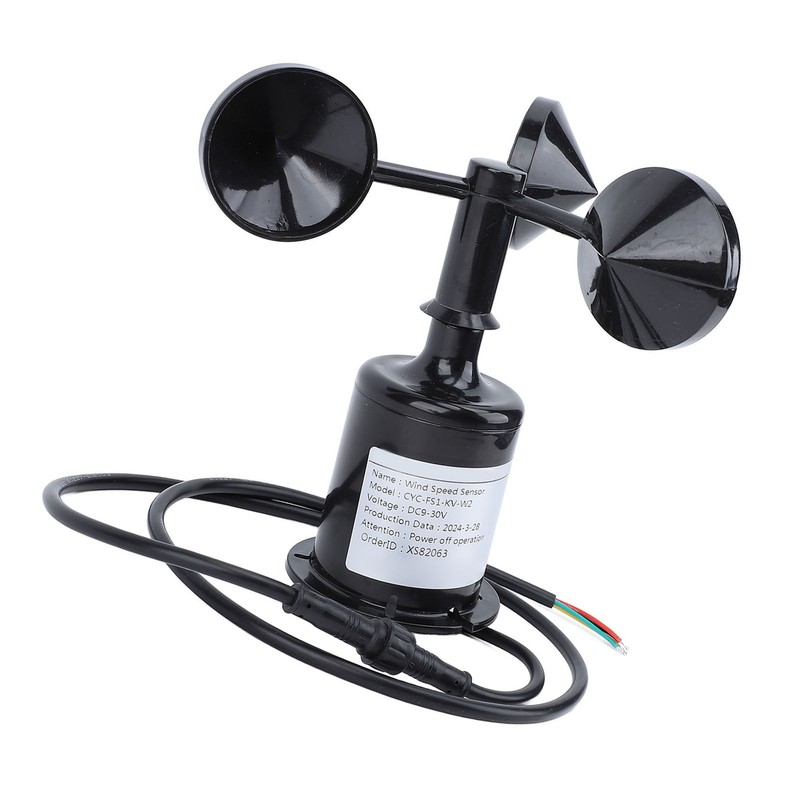 Wind Speed Sensor Professional High Accuracy 3 Cups Wind Speed