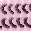 14 Pairs 6D False Eyelashes Fluffy Faux Mink D Curl