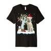 Xmas Tree Decoration Lights Labrador Retriever Dog Christmas Premium T-Shirt