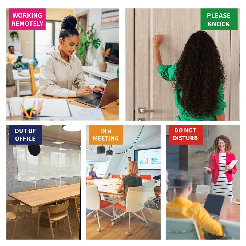 Office Door Signs Do Not Disturb, Please Knock, In A